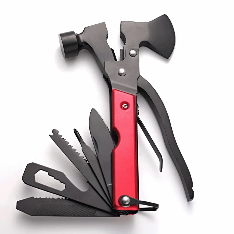 15 in 1 Aluminum handle tools Multi-Functional Camping Outdoor Survival Portable tactical axe