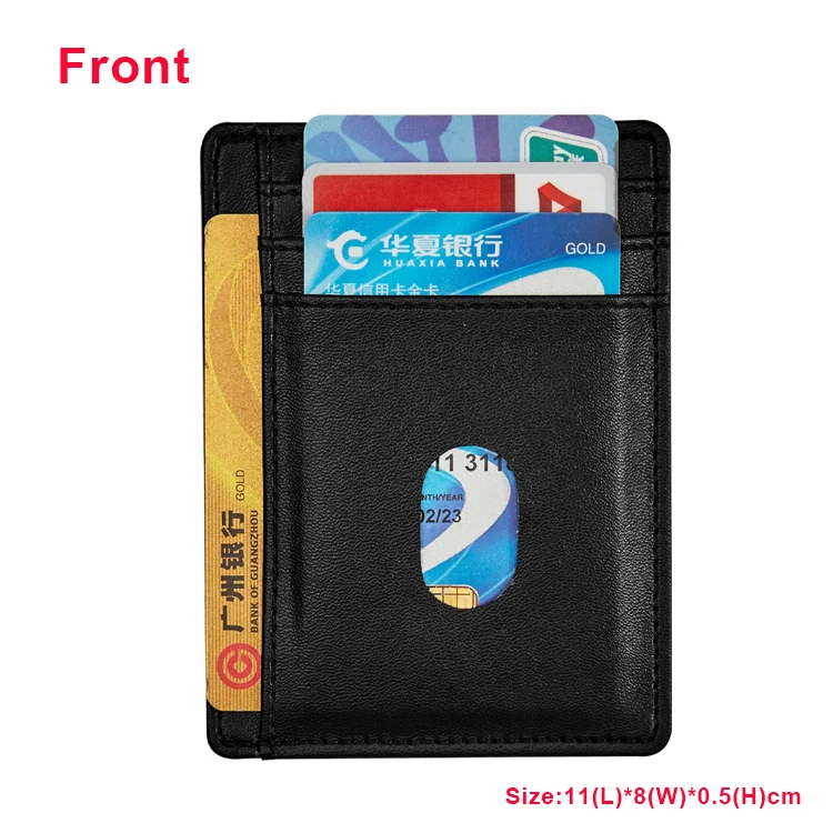 RFID Blocking Minimalist wallet Credit Card Holder Ulstra thin card holder mini wallet