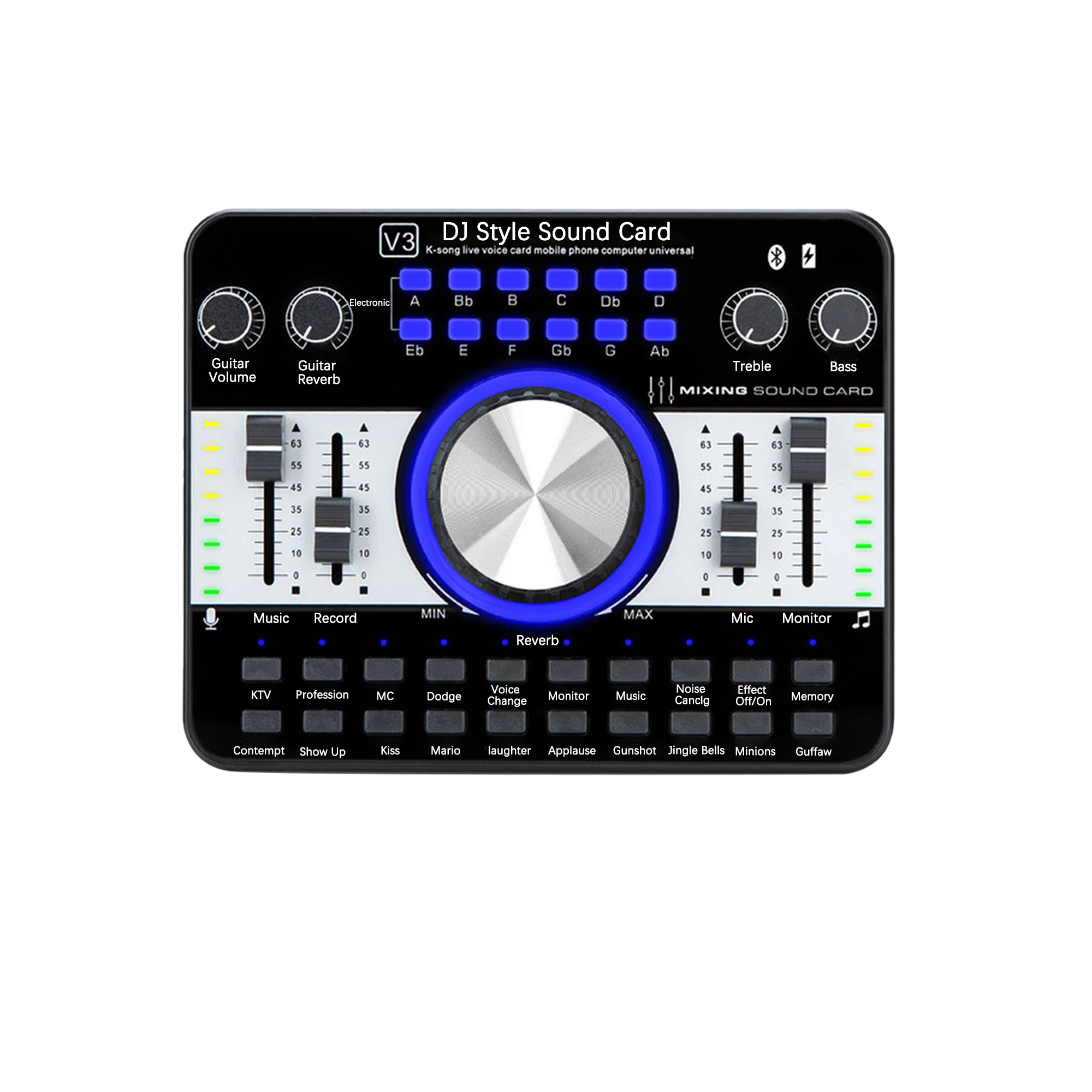 Профессиональный звуковой интерфейс Гитара Запись Звуковая карта V3 и G8 микрофон для прямой трансляции
