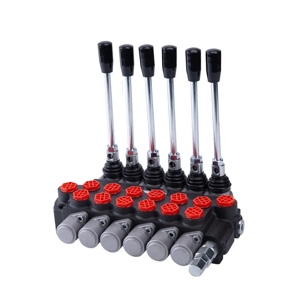 New Products 40L/min 6 levers P40 monoblock manual control hydraulic Directional Valve With lower Price