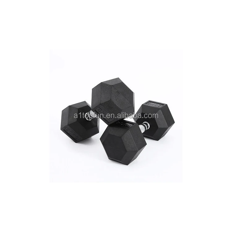 Wholesale Gym Equipment Rubber Hex Dumbells Weights Set 20kg 50kg Men Unisex 20kg Dumbbell Set