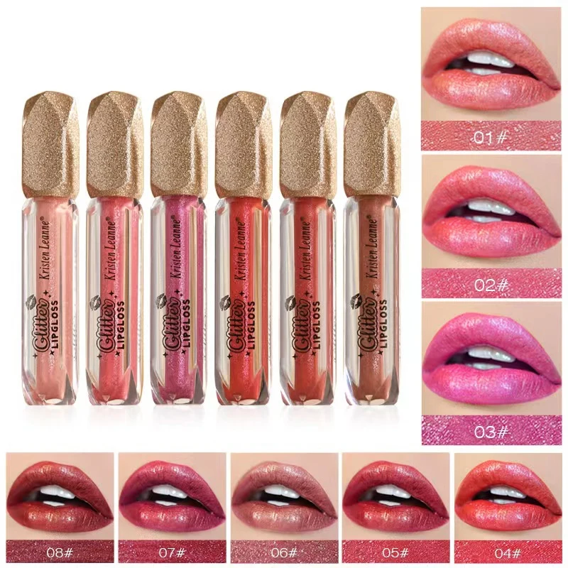 SHICELLE  private label vegan moisturizing long lasting glitter lip gloss shimmer lip glaze