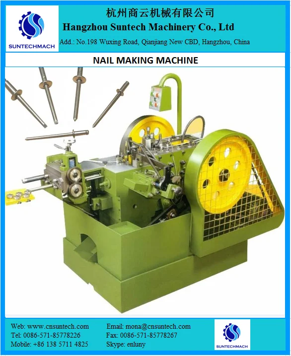 Making nail machine for wire steel manufacturer china