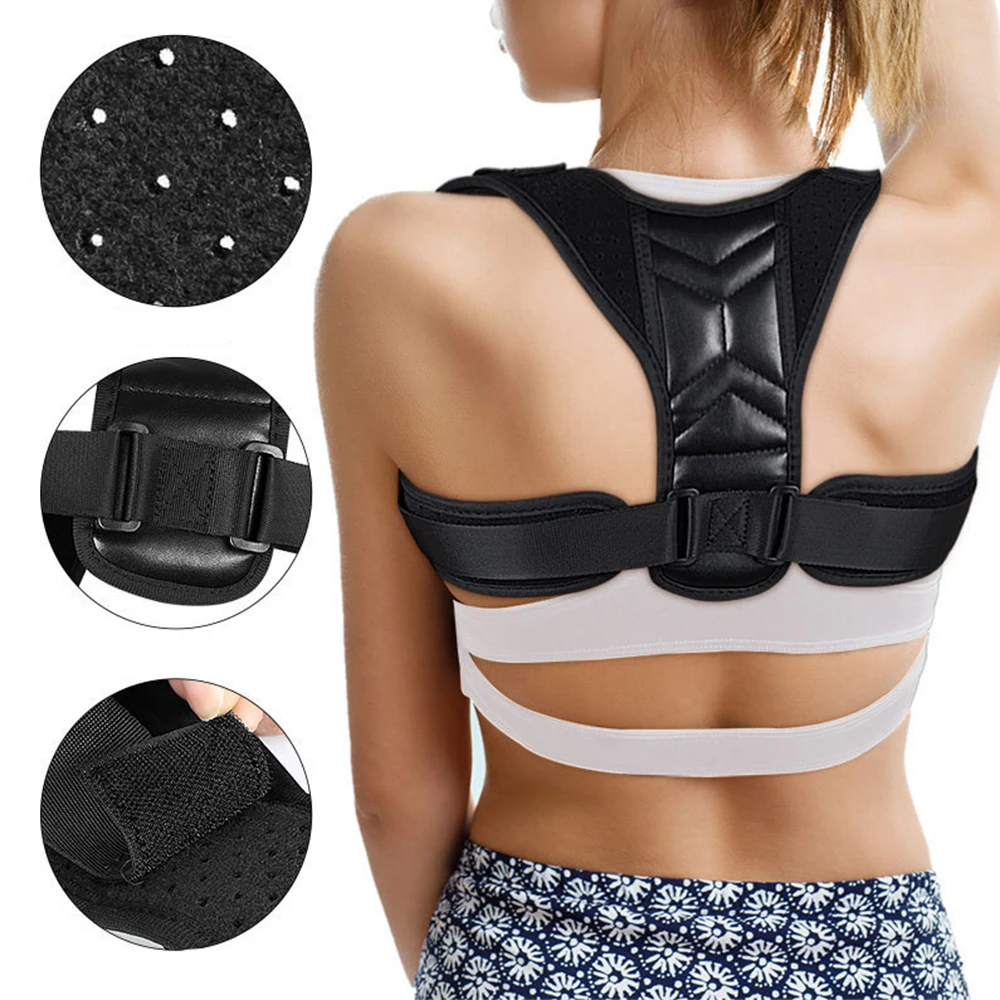 SY825 Medical Adjustable Back Posture Corrector Shoulder Clavicle Support Correction Belt for Women Humpback Seated Corrector