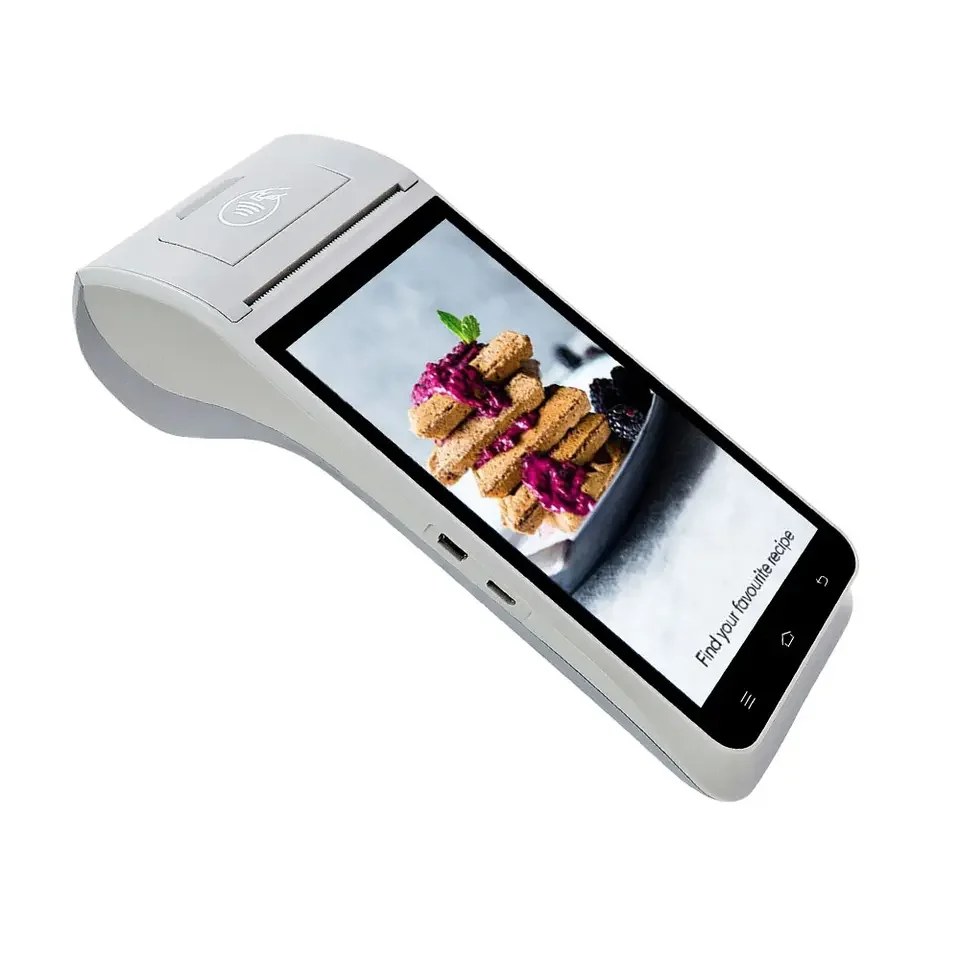5 inch Terminale POS handheld smart android 58mm thermal printer POS machine with printer NFC android pos