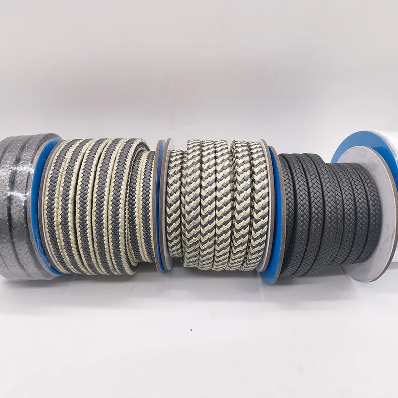 Mechanical Seals PTFE gland packing Pump & Valve SEALING STRIP black graphite Gland packing