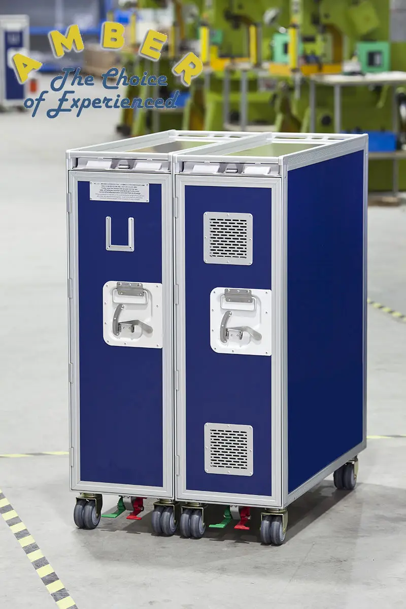 Finishing Atlas Aviation Aluminum Trolley Aircraft Catering Trolley