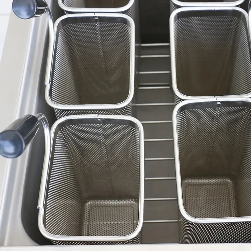RTK Kitchen Equipment 12 Baskets Noodles Cooking Machine Commercial electric Pasta Cooker With Cabinet