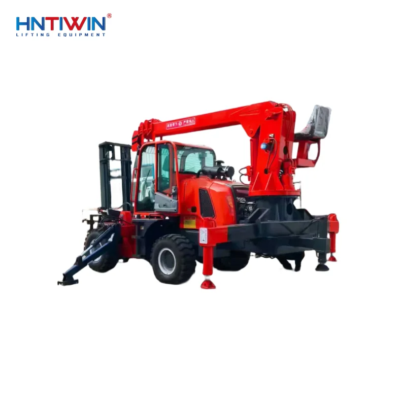 High quality Telescopic boom hydraulic forklift crane mounted front or back 2.5ton