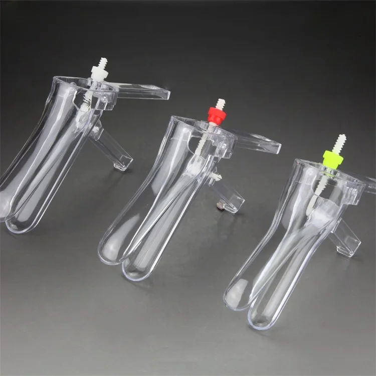 Sterile Disposable Plastic Medical Vaginal Speculum With Side Screw