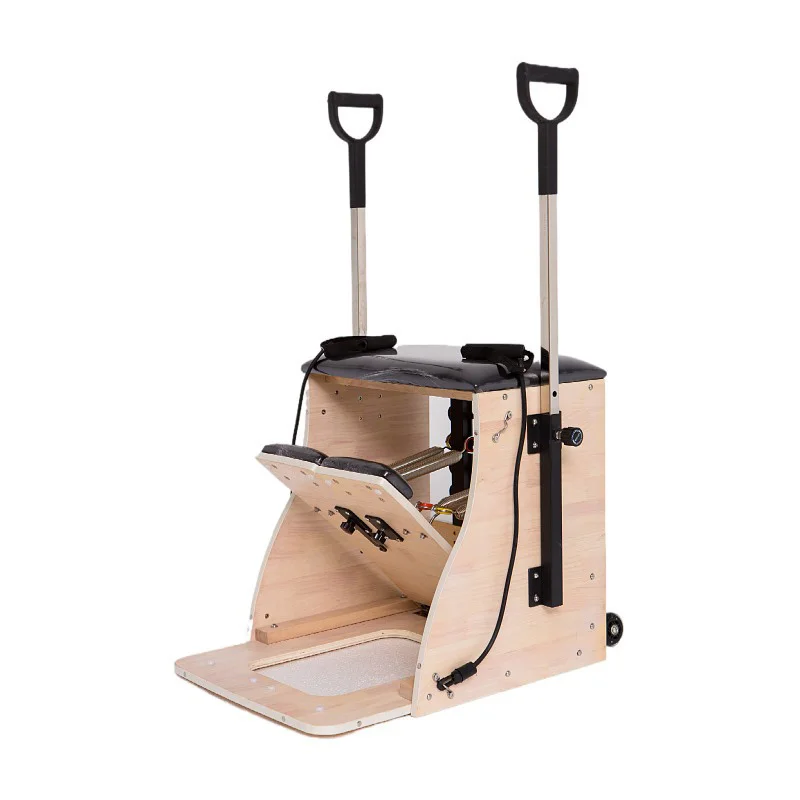 Low price Pilates body sculpting machine equipment home gym body sculpting machine wooden yoga Pilates steady chair