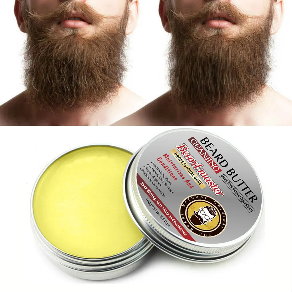 Exquisite Bezoar Cream Modeling Moisturizing 60g Beard Cream Men Softener Growth Beard Cream