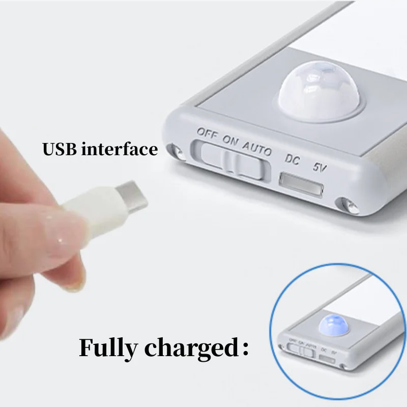 Перезаряжаемый Магнитный USB светодиодный датчик
