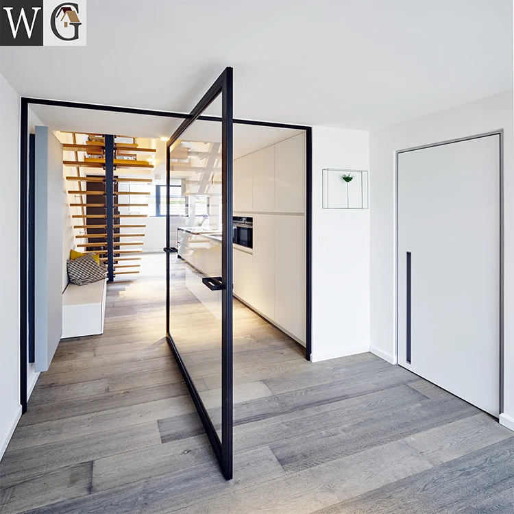 interior house design aluminum tempered glass pivot doors modern entry