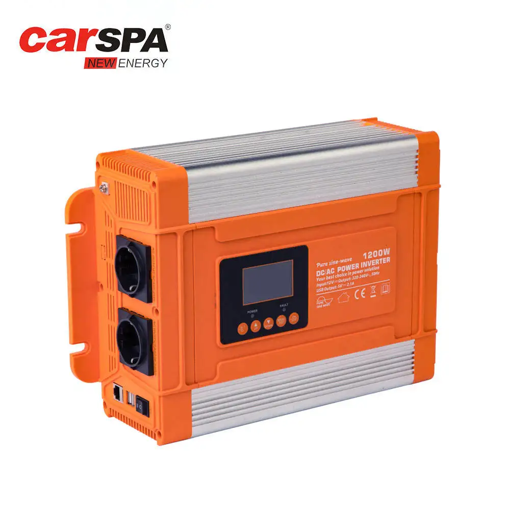 Лидер продаж автономный солнечный инвертор CARSPA 1200 Вт 2000 3000 источник питания постоянного тока переменного с проводной панелью дистанционного