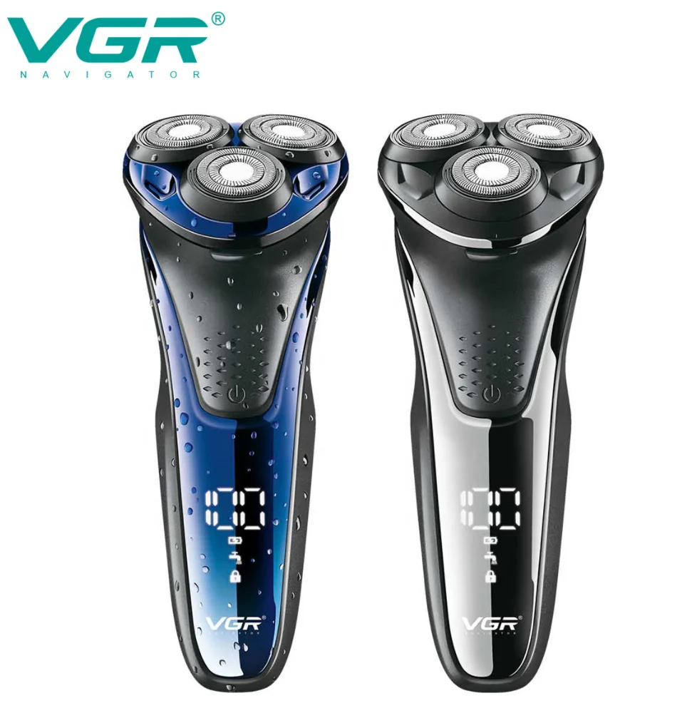  Оригинальная VGR V306 профессиональная Бритва для бороды электробритвы волос моющаяся бритва IPX7 со светодиодным дисплеем