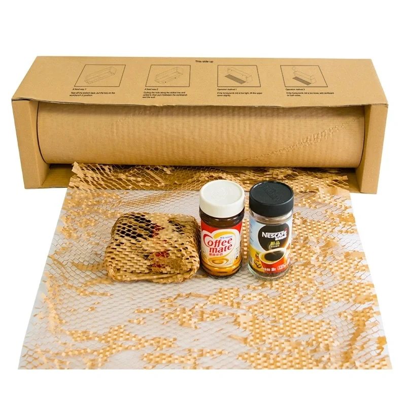 Factory Price Perforated Honeycomb Paper Eco Friendly Brown Honeycomb Paper for Wrapping