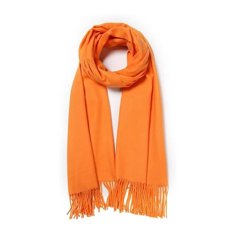 Large Soft Cashmere Silky Pashmina Solid Shawl Wrap Scarf for Women