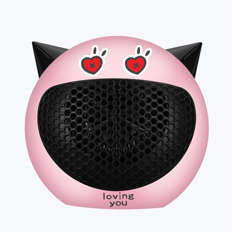 Hot Selling Portable Fan Heater 500W PTC Home Electric Room Fan Heater with Thermostat with tip-over switch factory wholesale