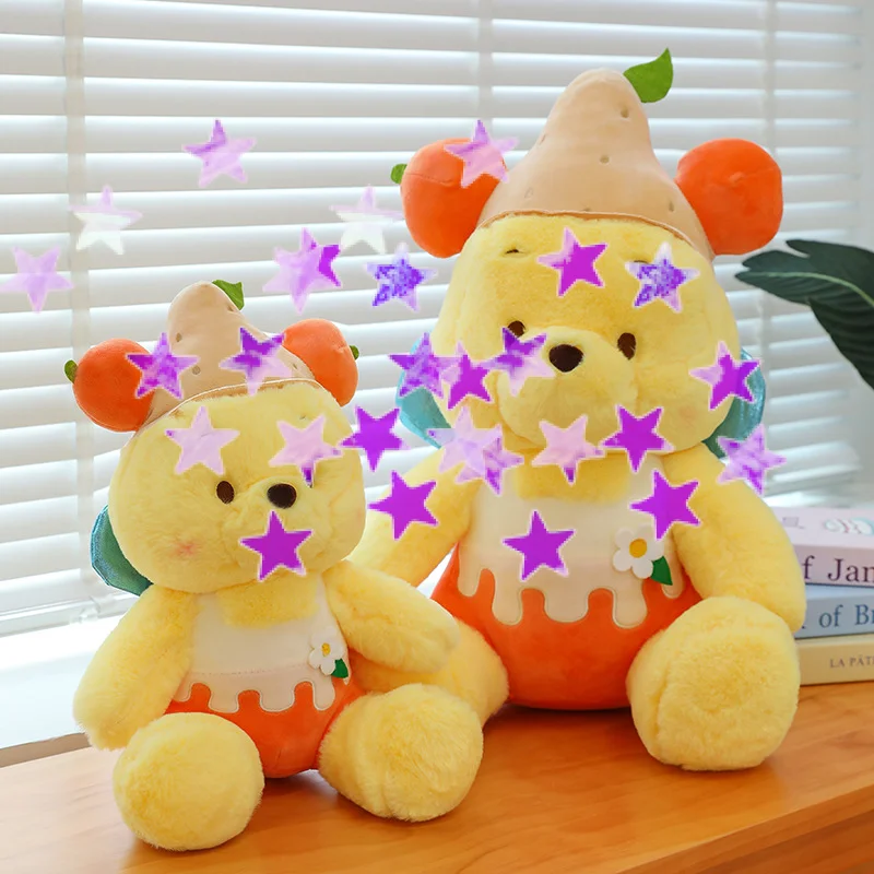 New Lemon Winnied Bear High-End Plush Toy Doll Animal Toys Anime Cartoon Small Plush Gift Plush Toy Doll Gift For Children