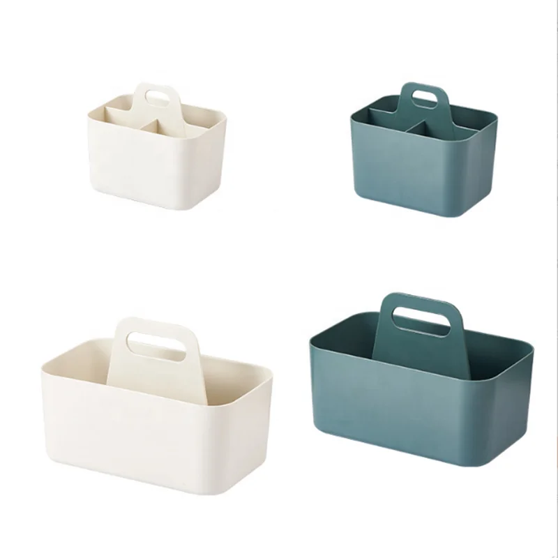 Portable Storage Bathroom Kitchen Hollow Plastic Color Fashionable Portable Storage Basket