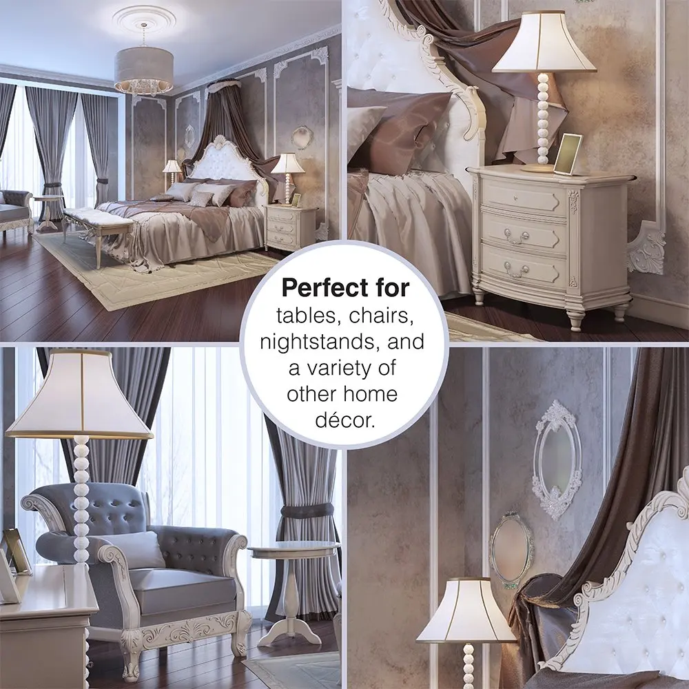 Wholesale Round plastic sofa leg with metal nail on furniture glides