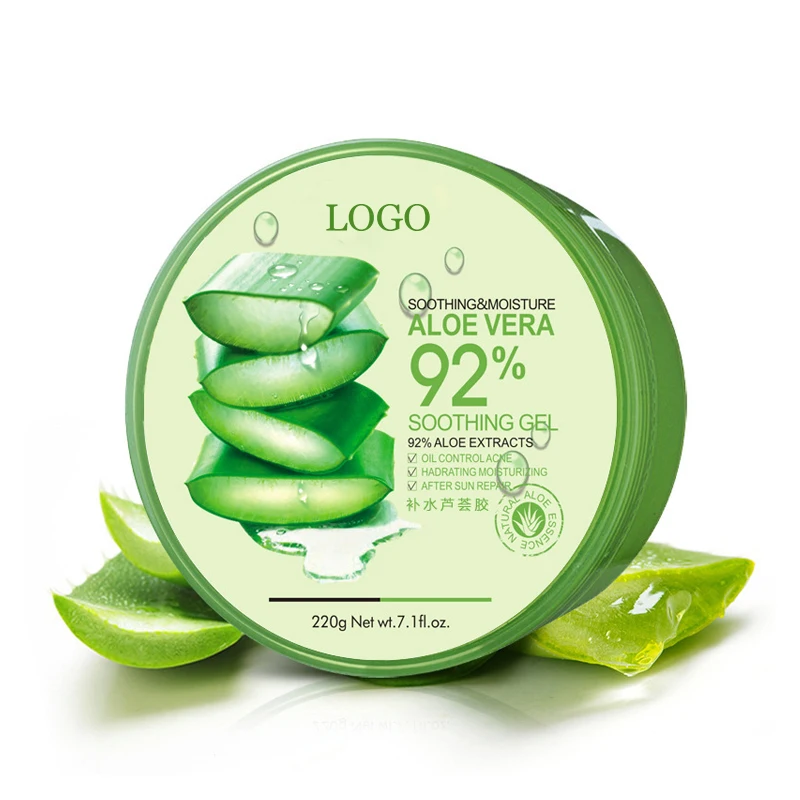  100% natural aloe vera gel for