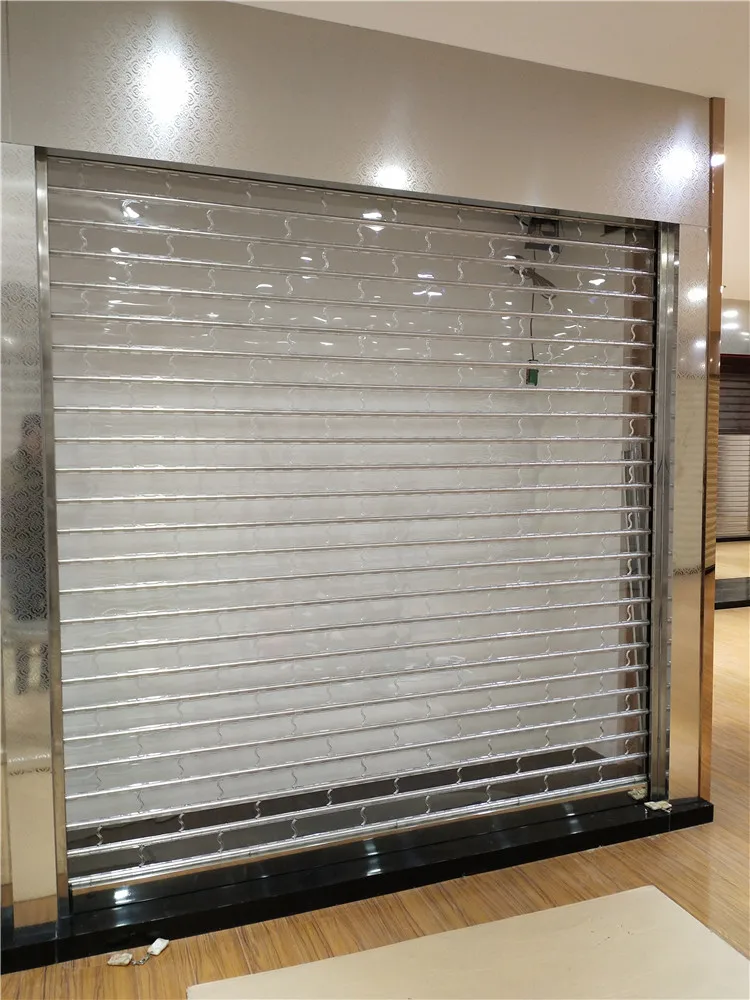 Temporary Plastic Easy Open Temporary Shopping Mall  Interior crystal door