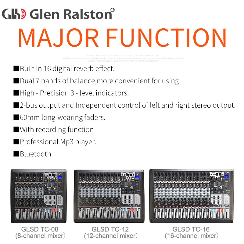 Glen Ralston Professional Mixer Digital M Audio Console Stage