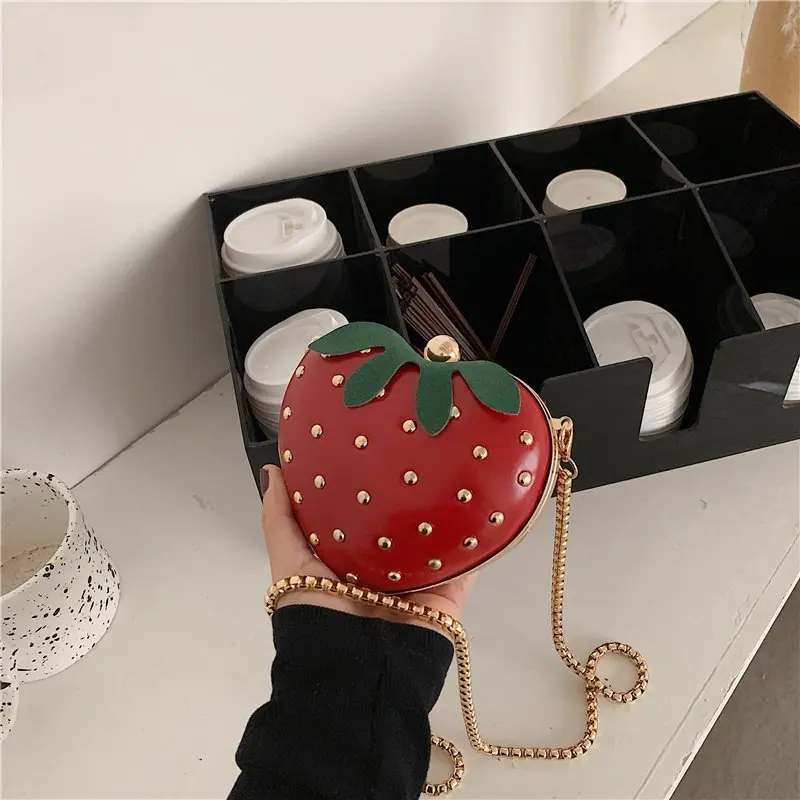 Cute Backpacks For Teenage Girls Clutch Trendy Women Shoulder Fashion Trends Ladies Bags Handbag Strawberry Coin Purse