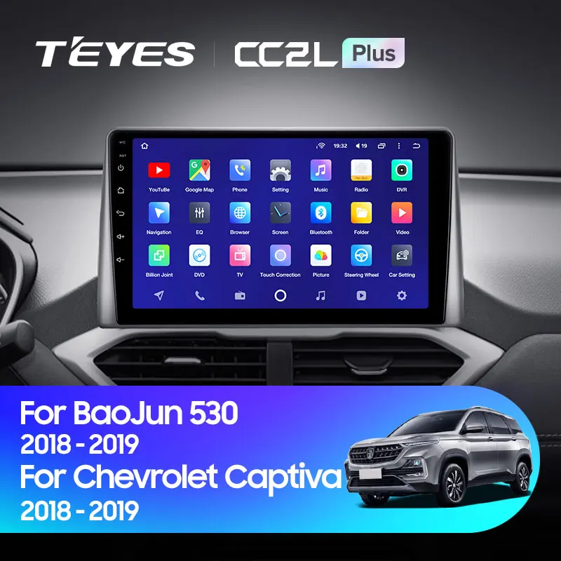TEYES CC2L PLUS For BaoJun 530 For Chevrolet Captiva 2018 - 2019 android car stereo DVD Player Car audio player 2 din 2din DVD