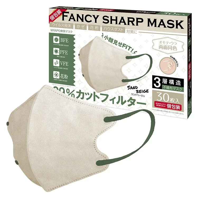 Custom Logo mouth breather 5D Disposable Adult Face smoke hood masks Three-Layer Respirator & Masks anti pollution facemask