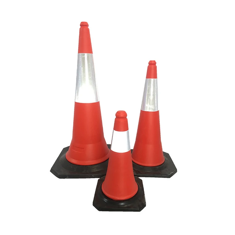 Modern Simplicity Reflecting Cone Red And White Color Reflective Road Cone