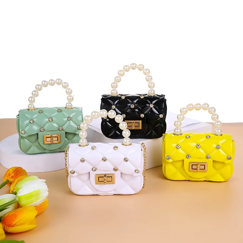 Cute Mini Small Pu Leather 2022 Best Selling Kids Girls Kids Bucket Square Chain Shoulder Crossbody Handbag Handbag Baby Wallet
