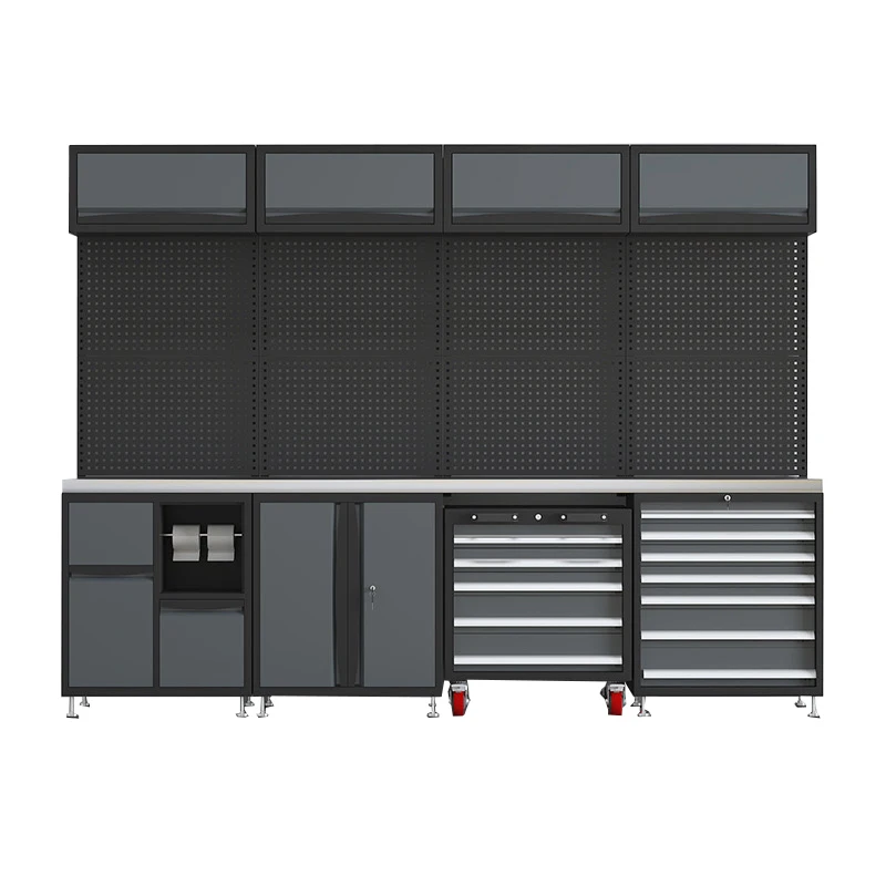 Durable Steel Cabinets Garage Workbench Design Tool Storage Cabinet Drawer Heavy Duty Tool Chest System Metal
