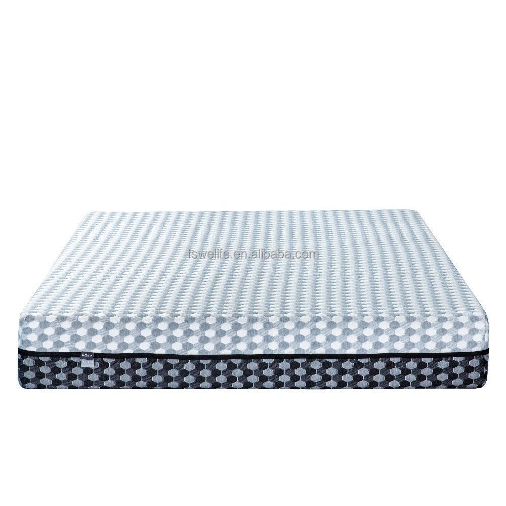 Double side Sleeping gel memory foam comfortable compressed Hypo-allergenic mattress roll up cooling mattresses
