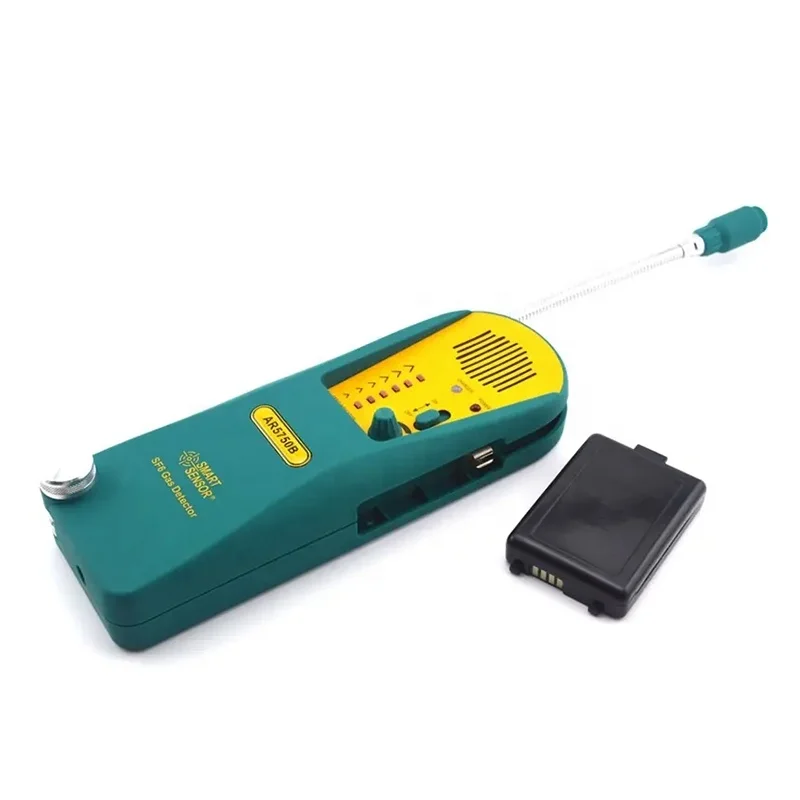 Smart Sensor AR5750B Digital Halogen Gas Detector Alarm SF6 Refrigerant Gas Leak Detector Freon Gas Analyzer