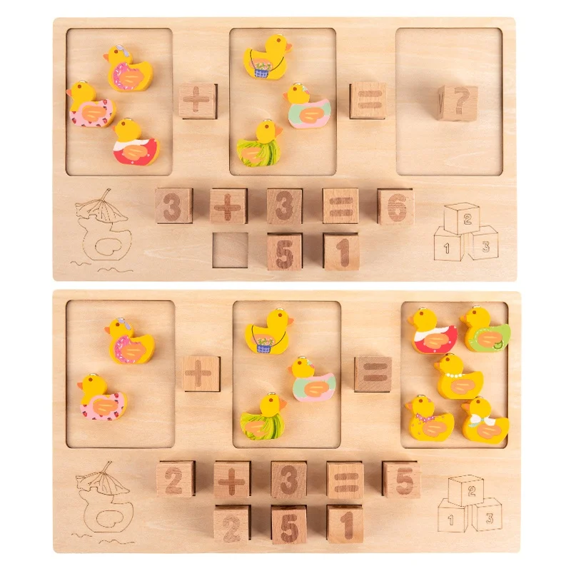 High quality Initiation Mathematical enlightenment educational toys creative counting ducks game For kids Boys and girls CPC CE