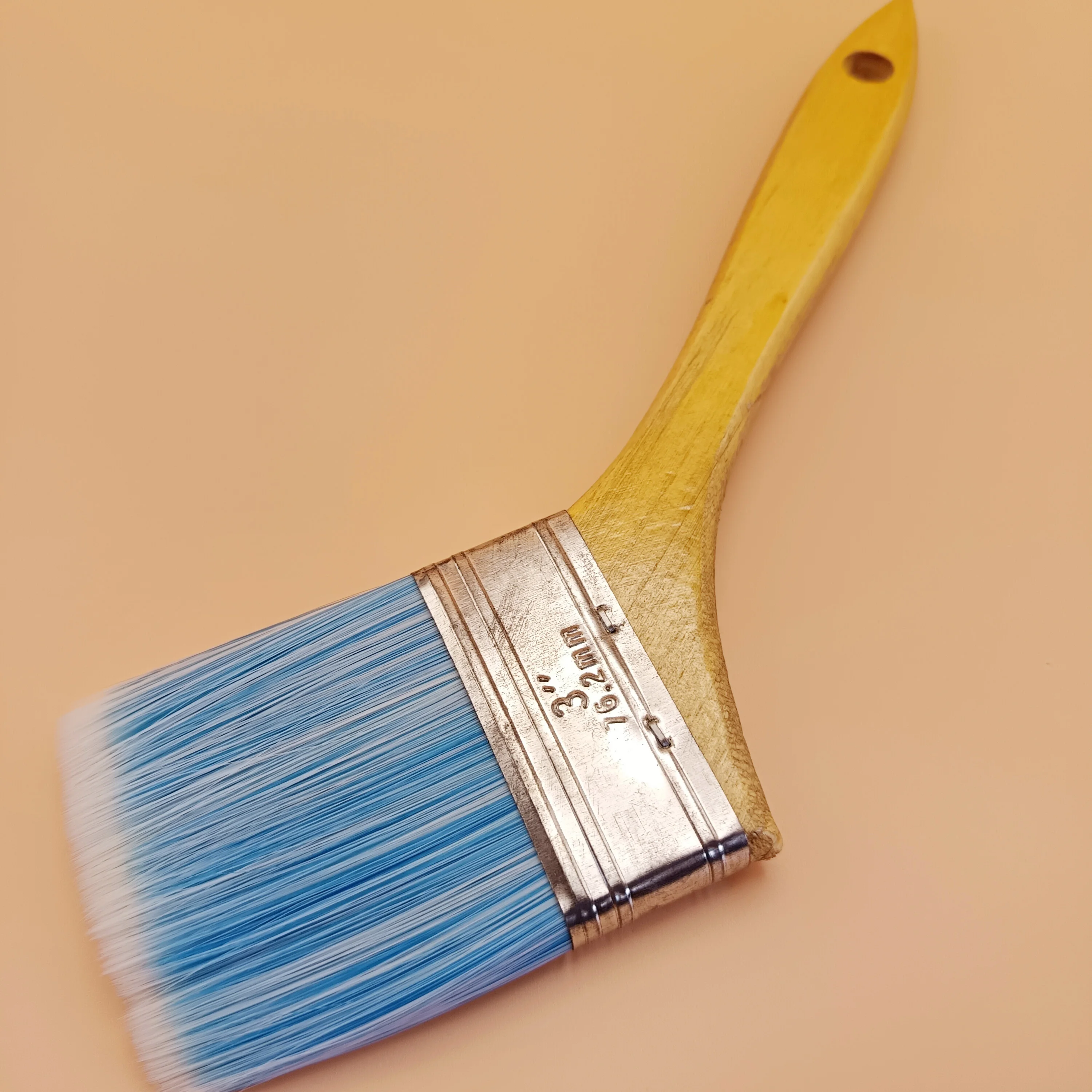 high quality cheap nylon oil varnish colorful wooden long handle paint brush door/fence/ window painting brushes