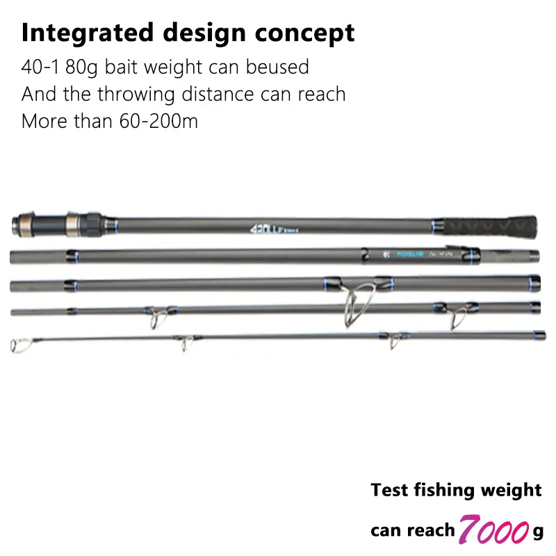 3.6m 3.9m 4.3m Carp Fishing Rod 12ft Carp Rods Multi-section Portable Long-distance Throwing Carbon Wholesale Europe 3mm 1 PC MH