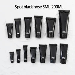 10ml 20ml 30ml 50ml 100ml 120ml 150ml 200ml black PE Plastic Empty Squeeze  Hand Cream Tube Cosmetic Packaging Tubes in store