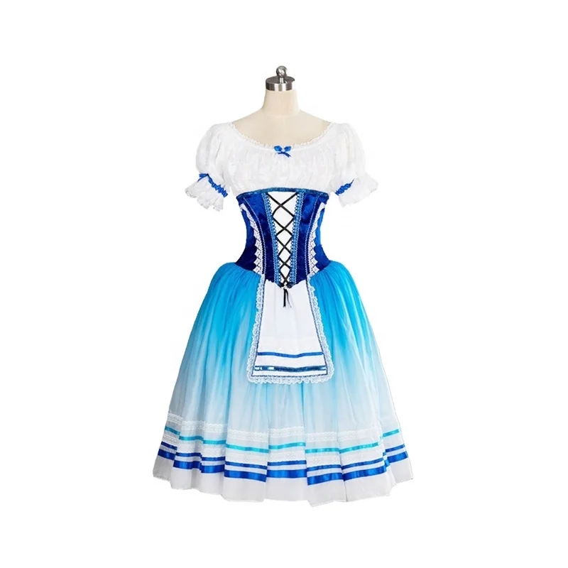 Girls Stage Performance Ballet Competition Dance Tutu Ballerina Professional Romantic Ballet Dress Tutu Long Costumes