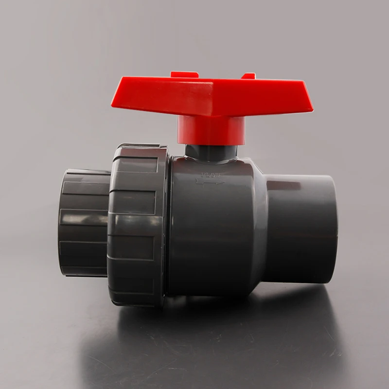 Sam-uk Factory supply spring return pvc single union threaded socket ball valve with low price