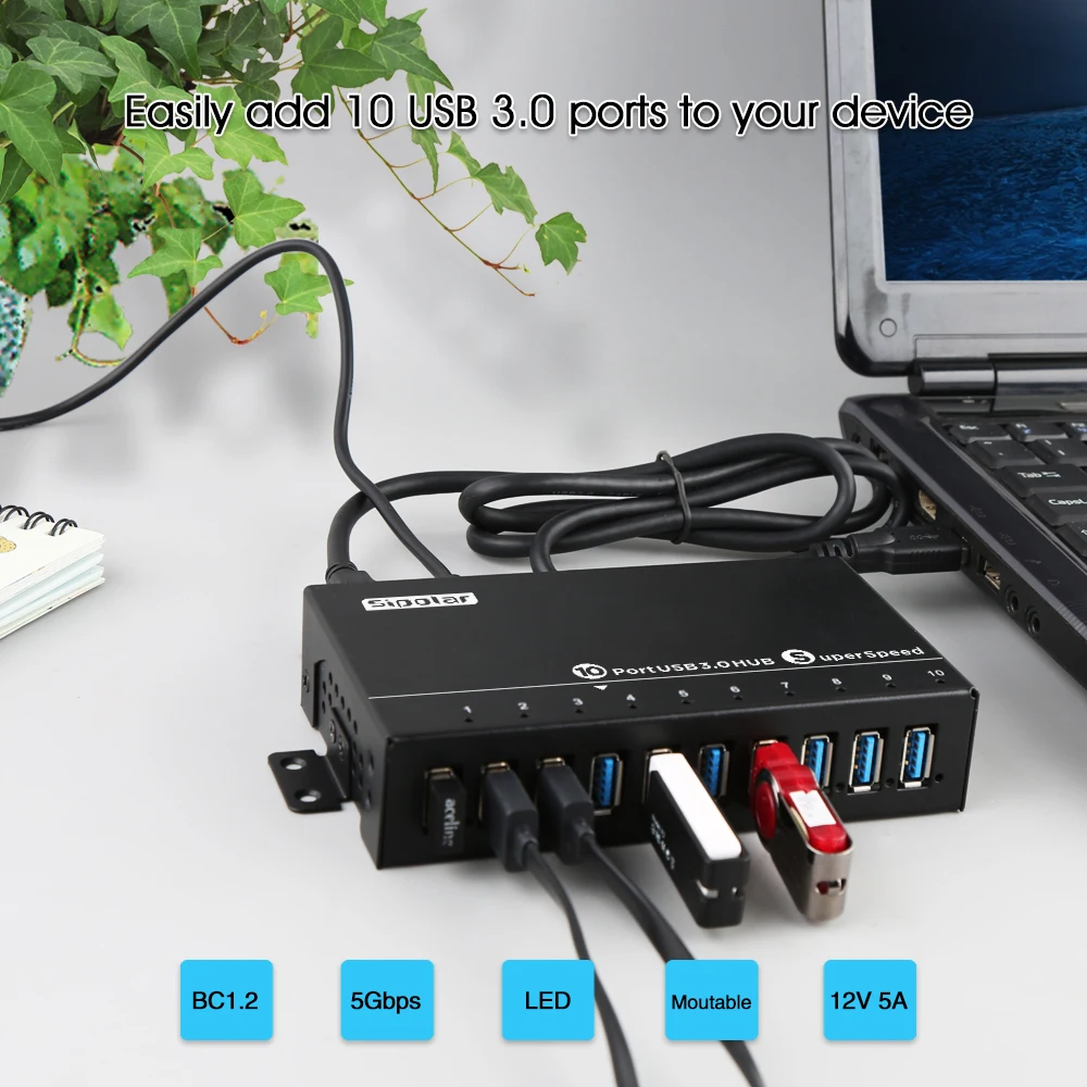 Док-станция Sipolar usb 3 0 10 портов для mac mini m1 macmini apple