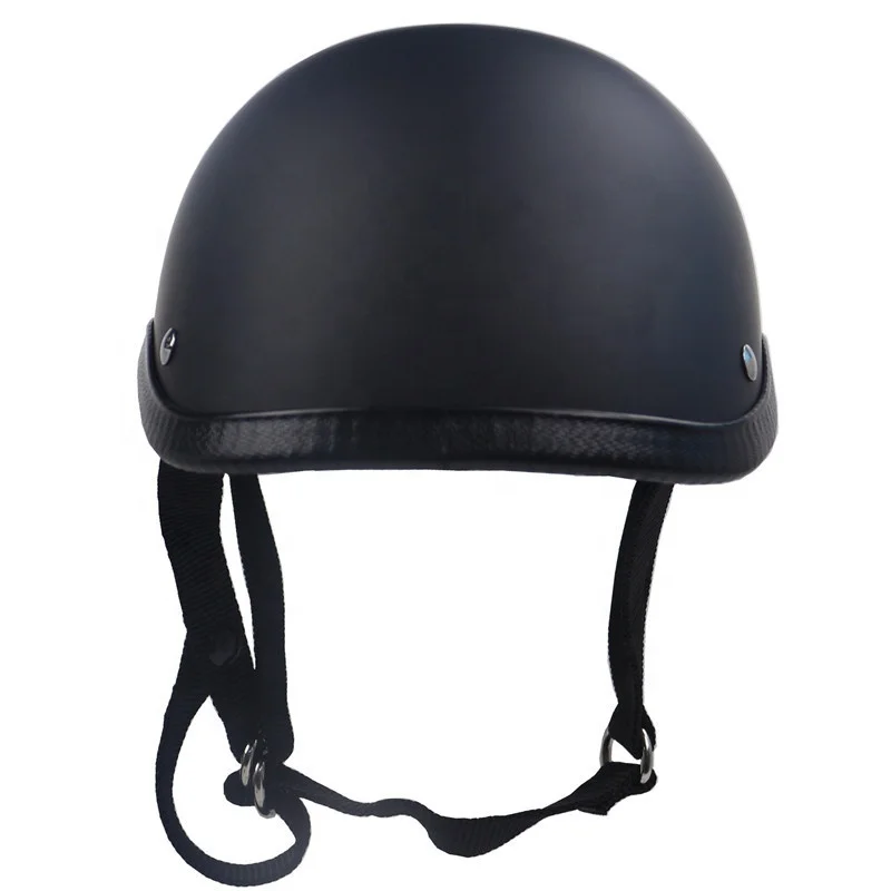 Fast shipping Vintage Moto Helmet Half Face Motorcycle Helmet Light Weight Cap Style Fiberglass Shell DD Ring Buckle Retro