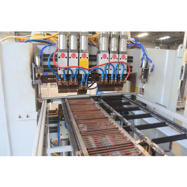 Hwashi Automatic Multiple Head Bundy Tube Condenser Welding Machine Wire Mesh Welding Machine
