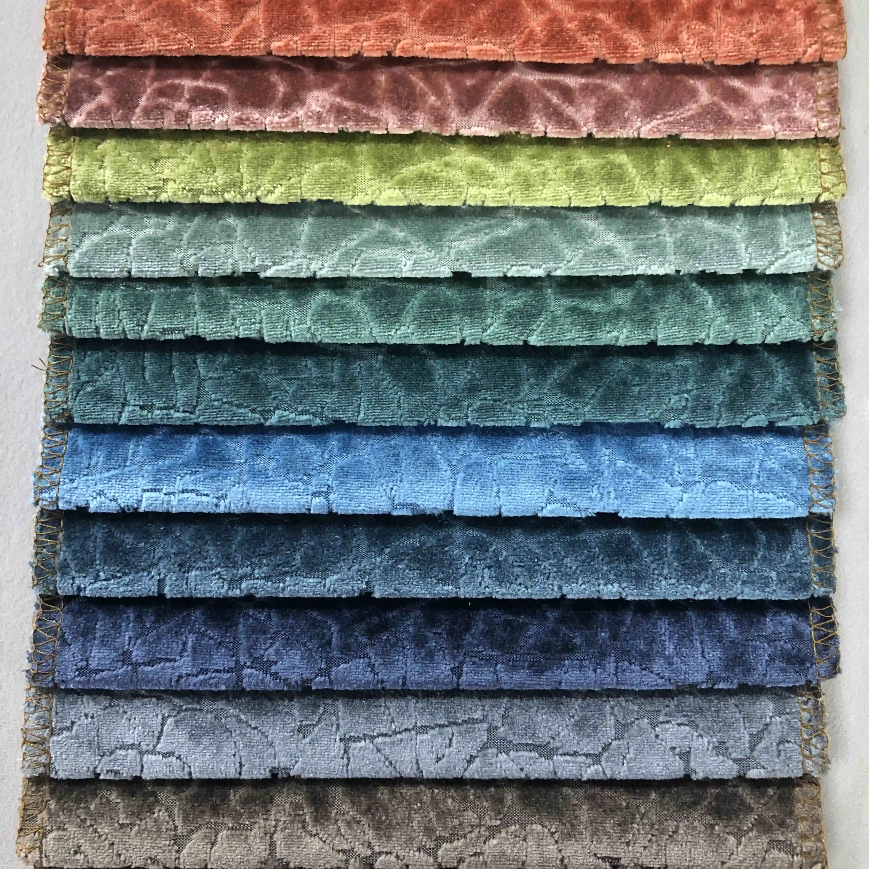 Wholesale Textile Velvet Sofa Cover Fabric For Upholstery Cut Pile Velvet Seat Cover Fabric