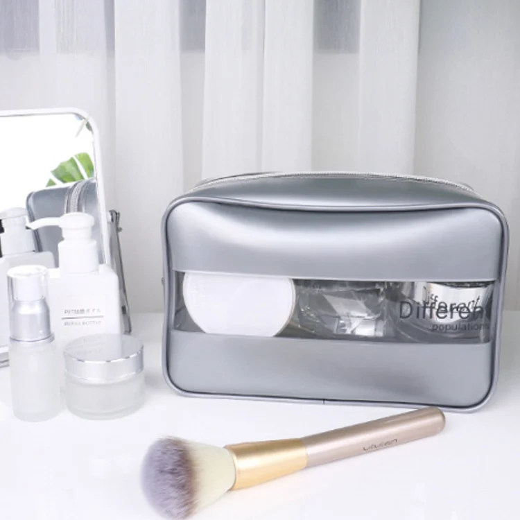 Wholesale Custom Logo Travel Organizer Makeup Bag Pvc Clear Pouch Bulk Transparent EVA White Cosmetic Bags & Cases