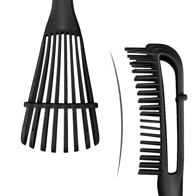 Wholesale Plastic Black Hair Detangler Brush For Woman Curly Hair Custom Logo Vent Detangling Hair Brushes