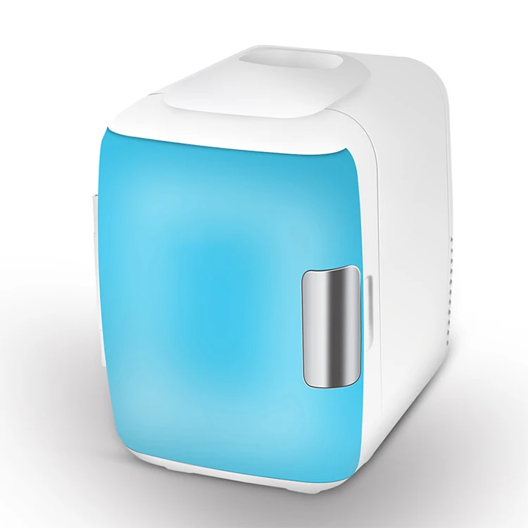 4L 12V DC 110V AC  portable thermoelectric electric auto make up purple mini car fridge